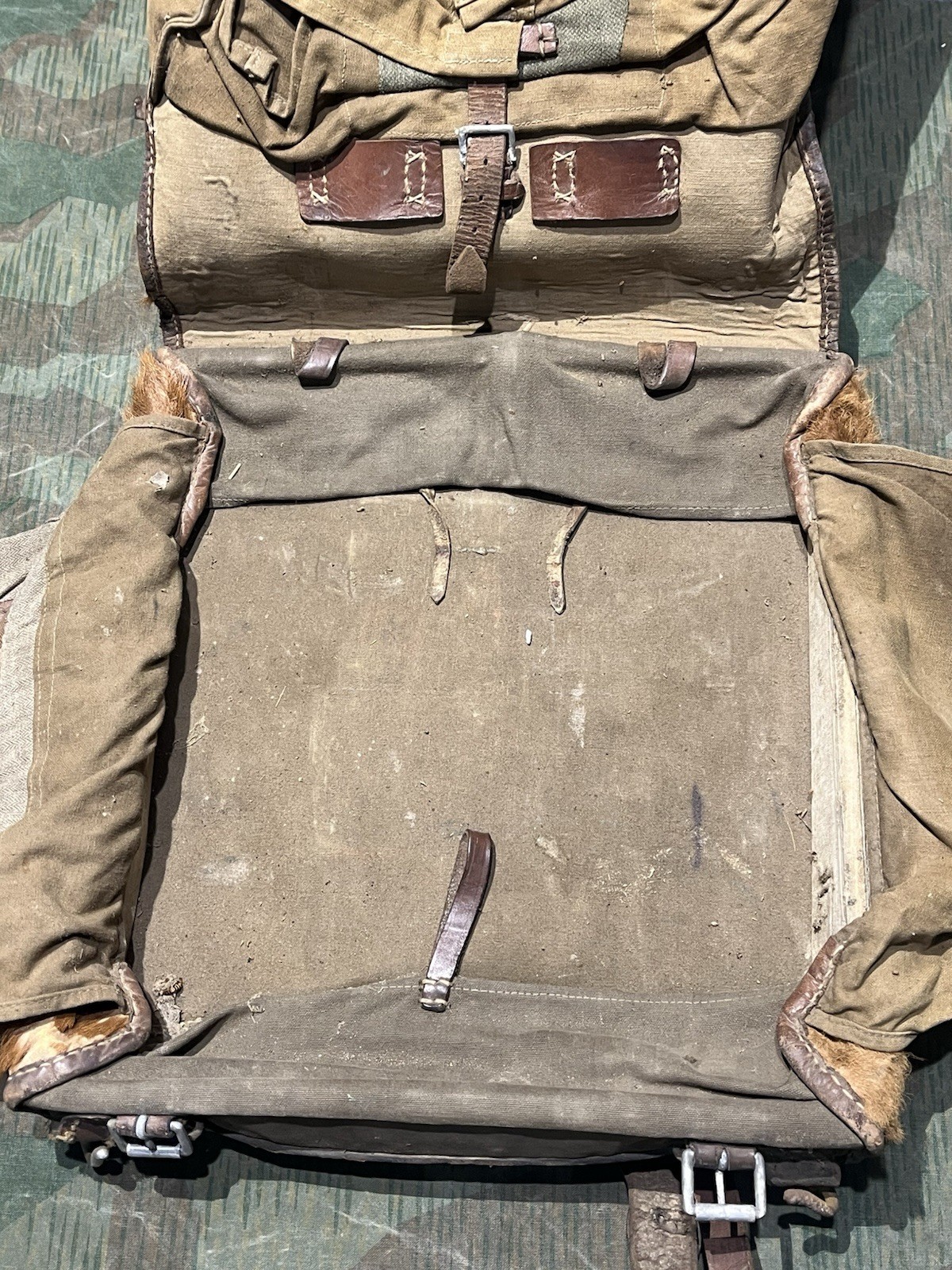 Original WW2 German Uniform M34 Pony Fur Tornister Backpack 1937 Marked - Image 6