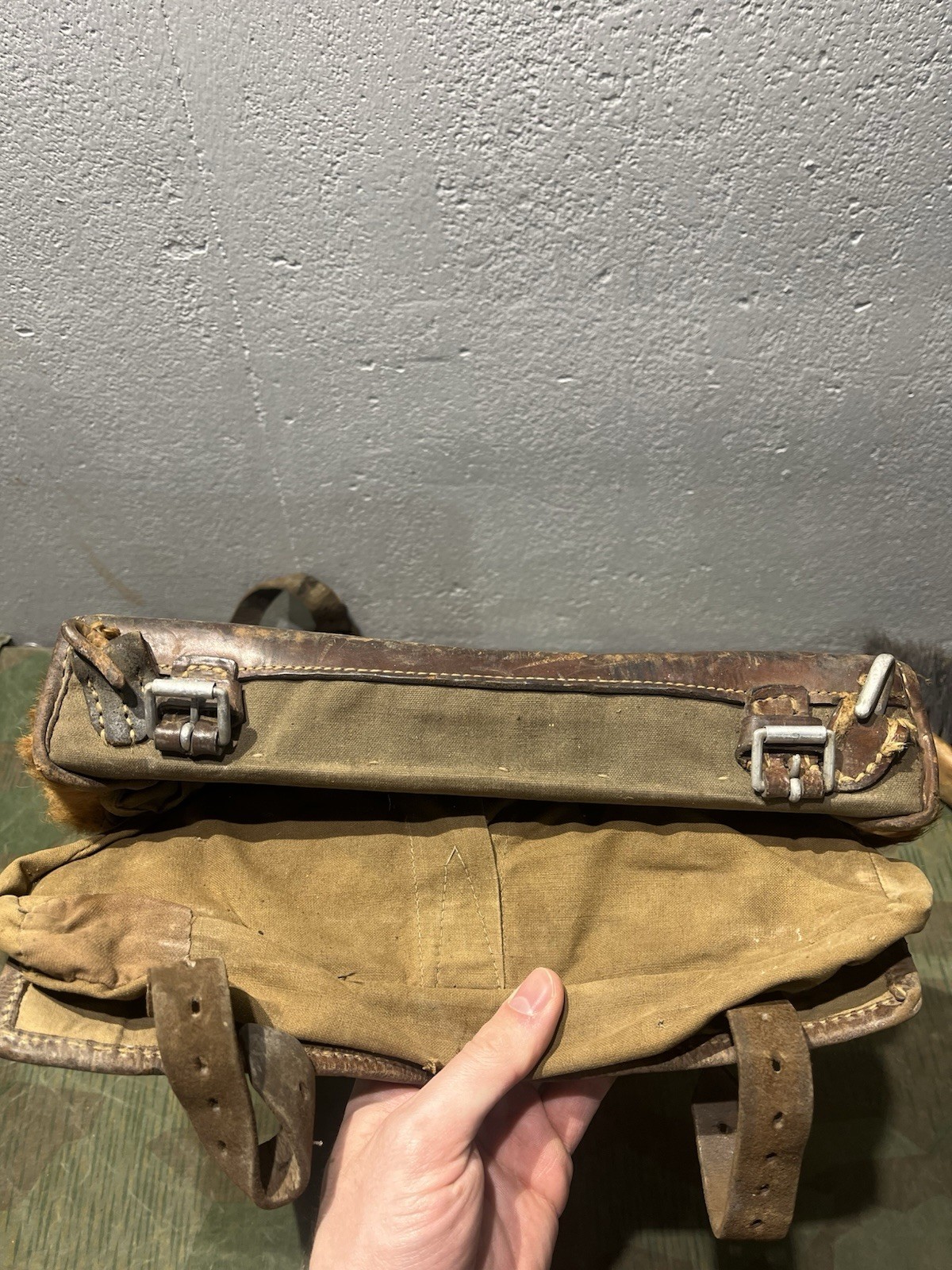 Original WW2 German Uniform M34 Pony Fur Tornister Backpack 1937 Marked - Image 13