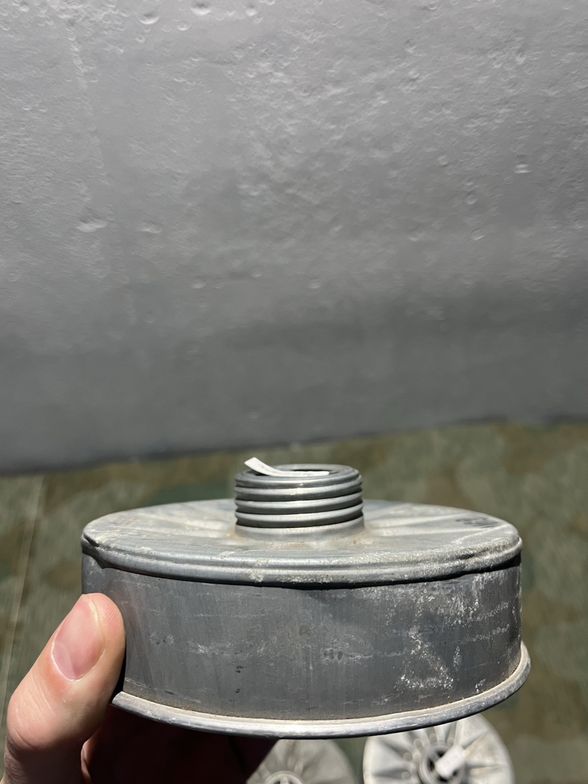 Original WW2 German Civil Gas Mask Filter Waffen Marked VM40 / VM37 / Gm30 / Gm38 - Image 10