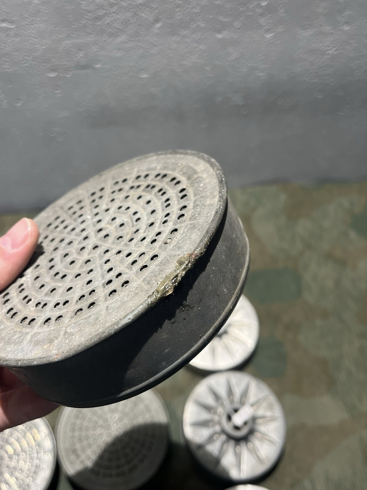 Original WW2 German Civil Gas Mask Filter Waffen Marked VM40 / VM37 / Gm30 / Gm38 - Image 14