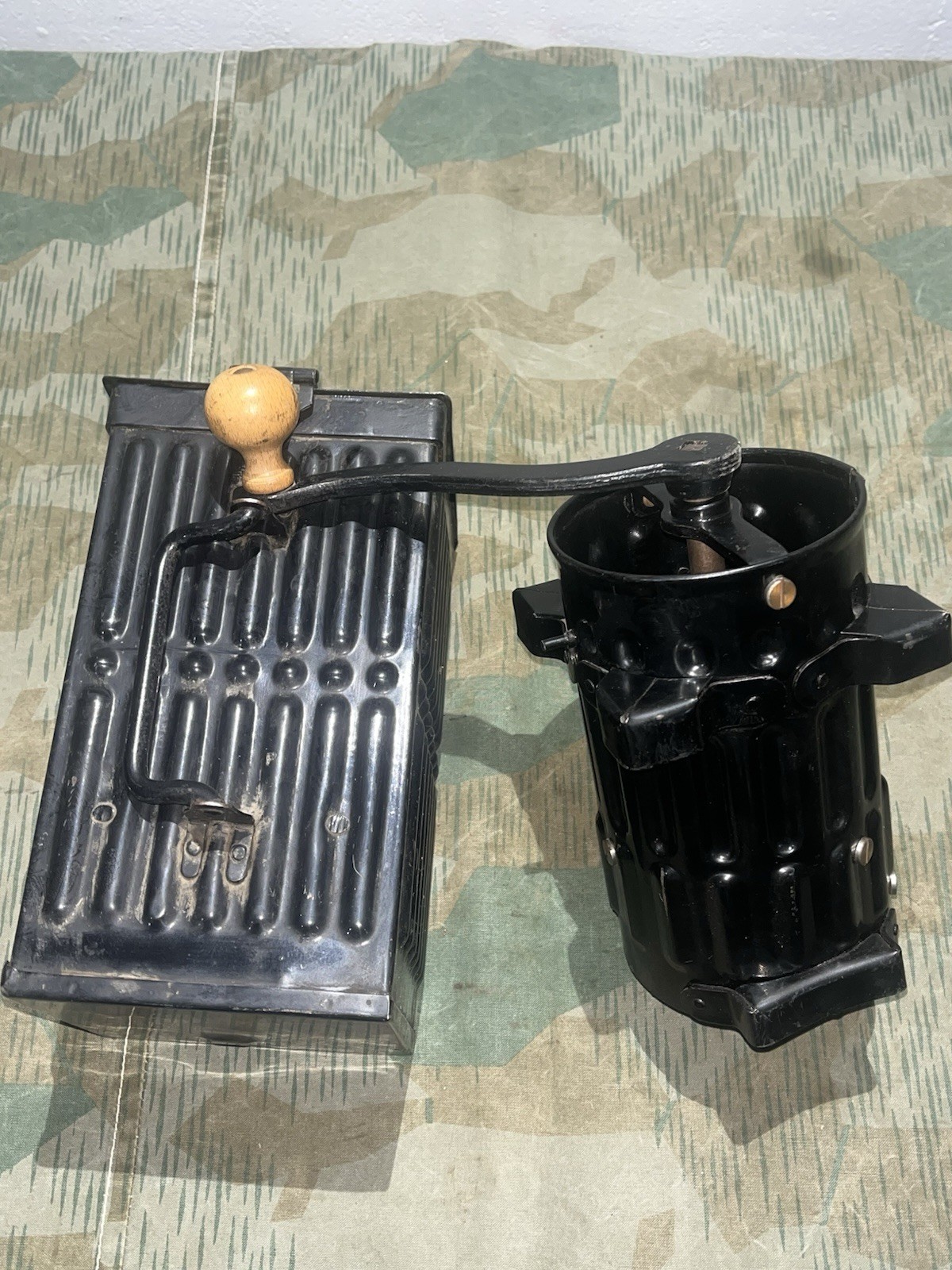 Original WW2 German / Italian Field Kitchen Coffee Grinder Complete
