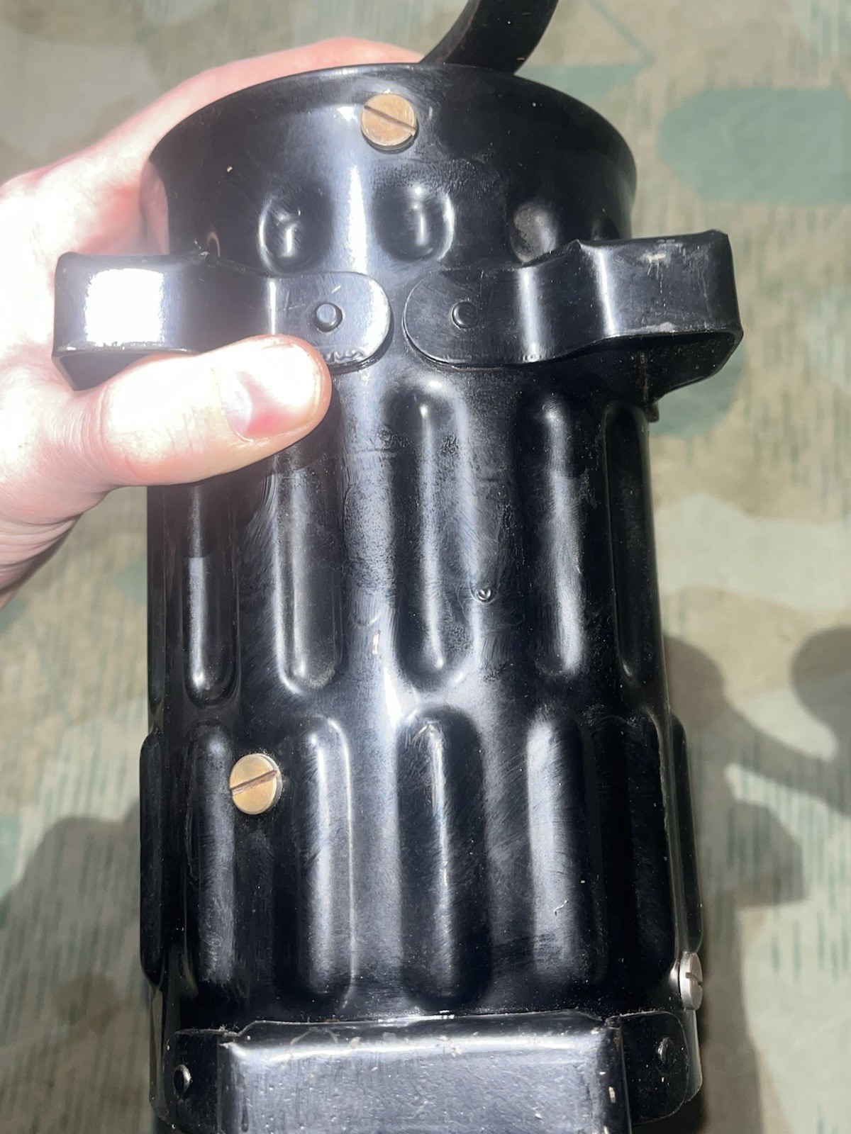 Original WW2 German / Italian Field Kitchen Coffee Grinder Complete - Image 7