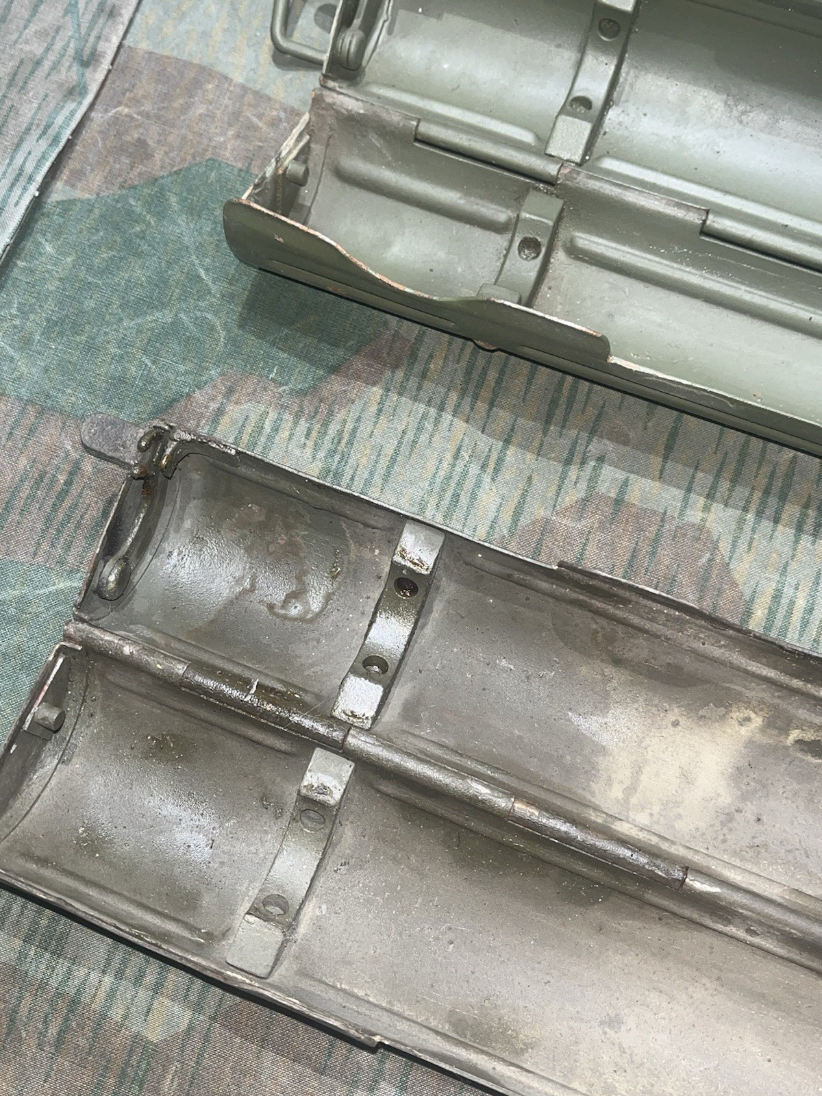 Original WW2 German Mg34 Spare Barrel Carrier Holder Marked & Dated Laufschützer 43 1x - Image 12