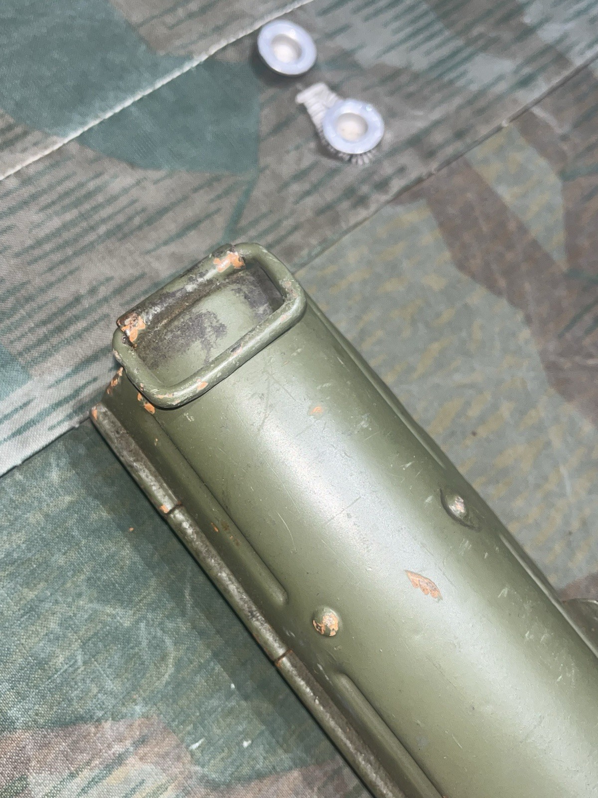 Original WW2 German Mg34 Spare Barrel Carrier Holder Marked & Dated Laufschützer 43 1x - Image 18