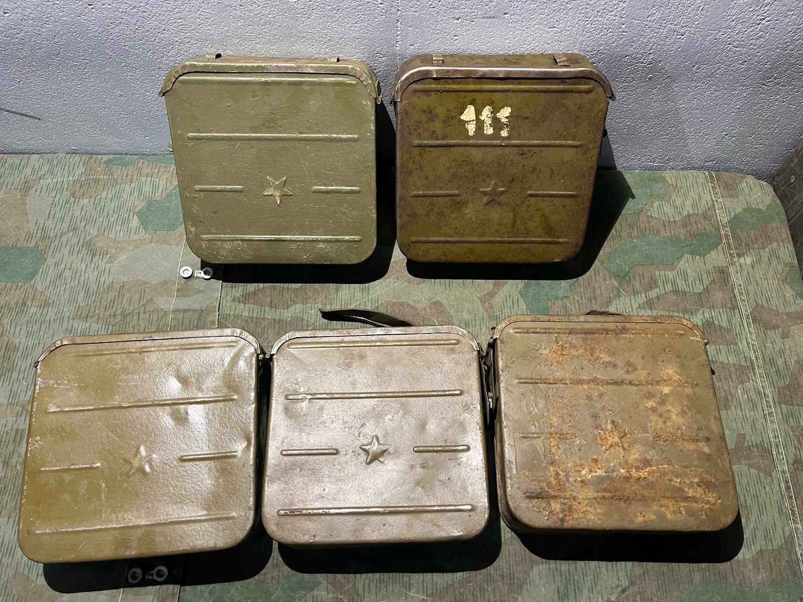 Original WW1 / WW2 Soviet Russian USSR Maxim M1910 Ammo Can 7.62X54 Poor Cond. / Defects - Image 7