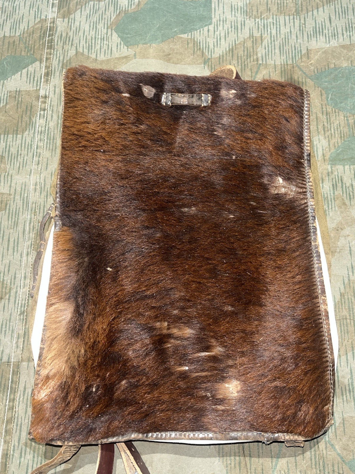 Original WW2 German Uniform M39 Pony Fur Horsehair Tornister Backpack Marked 1942