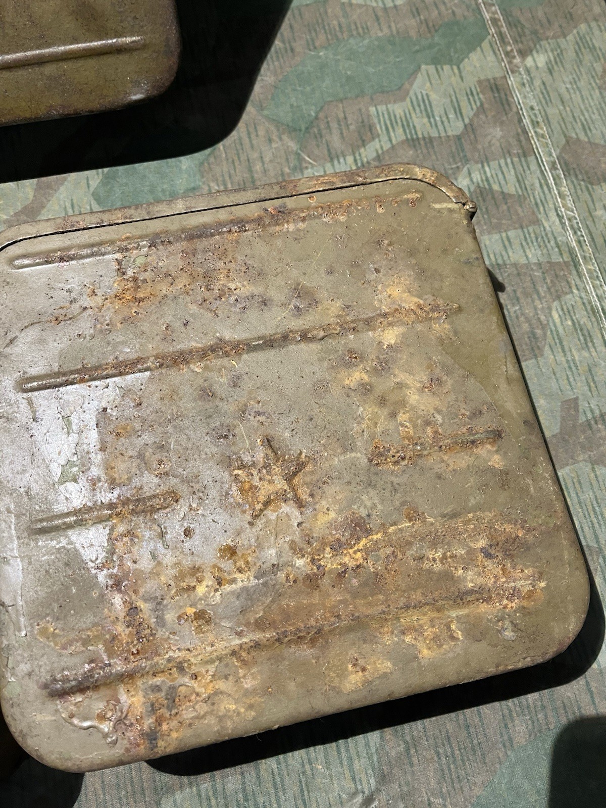 Original WW1 / WW2 Soviet Russian USSR Maxim M1910 Ammo Can 7.62X54 Poor Cond. / Defects - Image 8