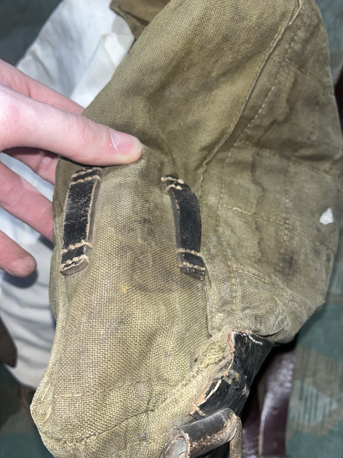Original WW2 German Uniform M39 Pony Fur Horsehair Tornister Backpack Marked 1942 - Image 5