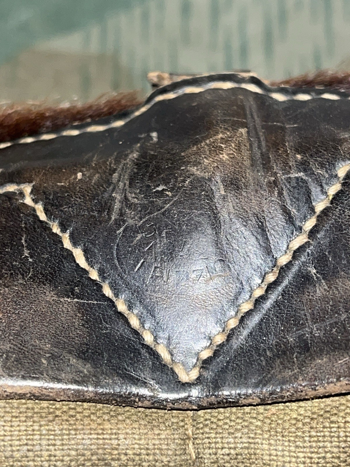 Original WW2 German Uniform M39 Pony Fur Horsehair Tornister Backpack Marked 1942 - Image 7