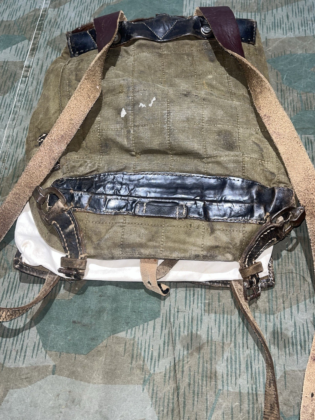 Original WW2 German Uniform M39 Pony Fur Horsehair Tornister Backpack Marked 1942 - Image 8