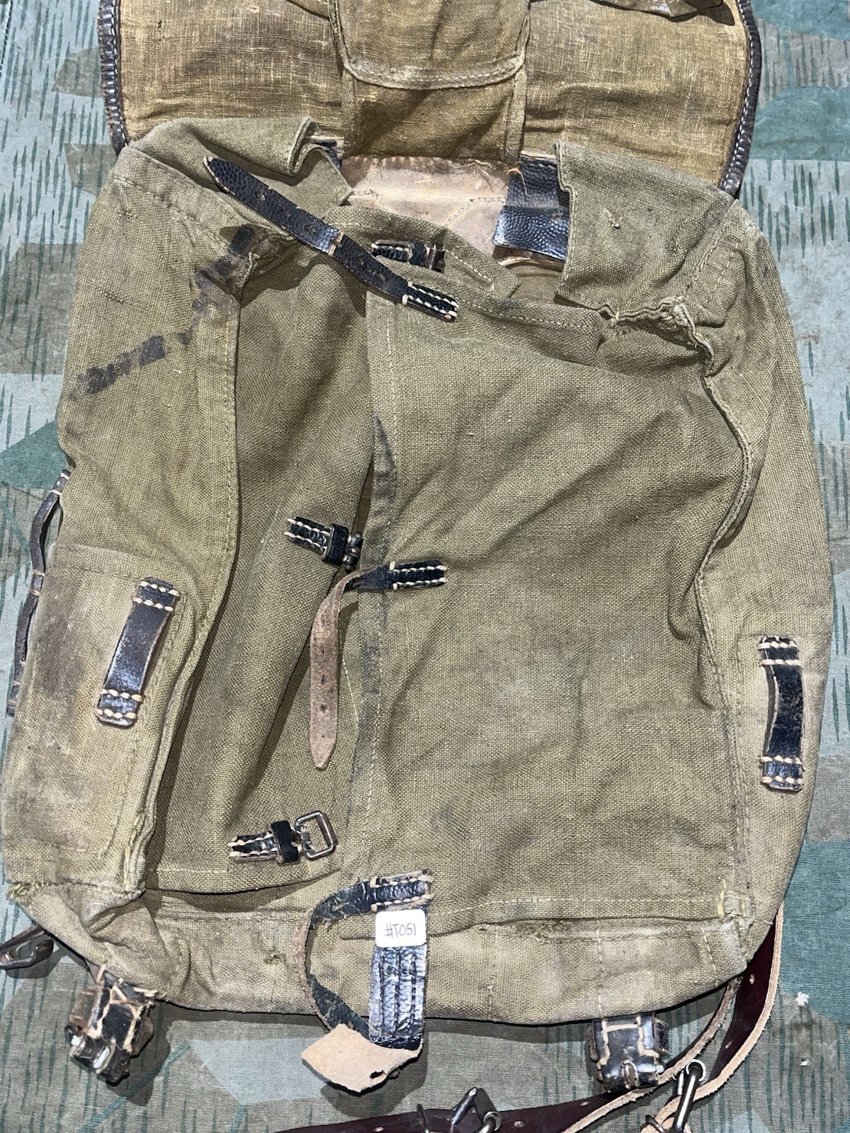 Original WW2 German Uniform M39 Pony Fur Horsehair Tornister Backpack Marked 1942 - Image 11