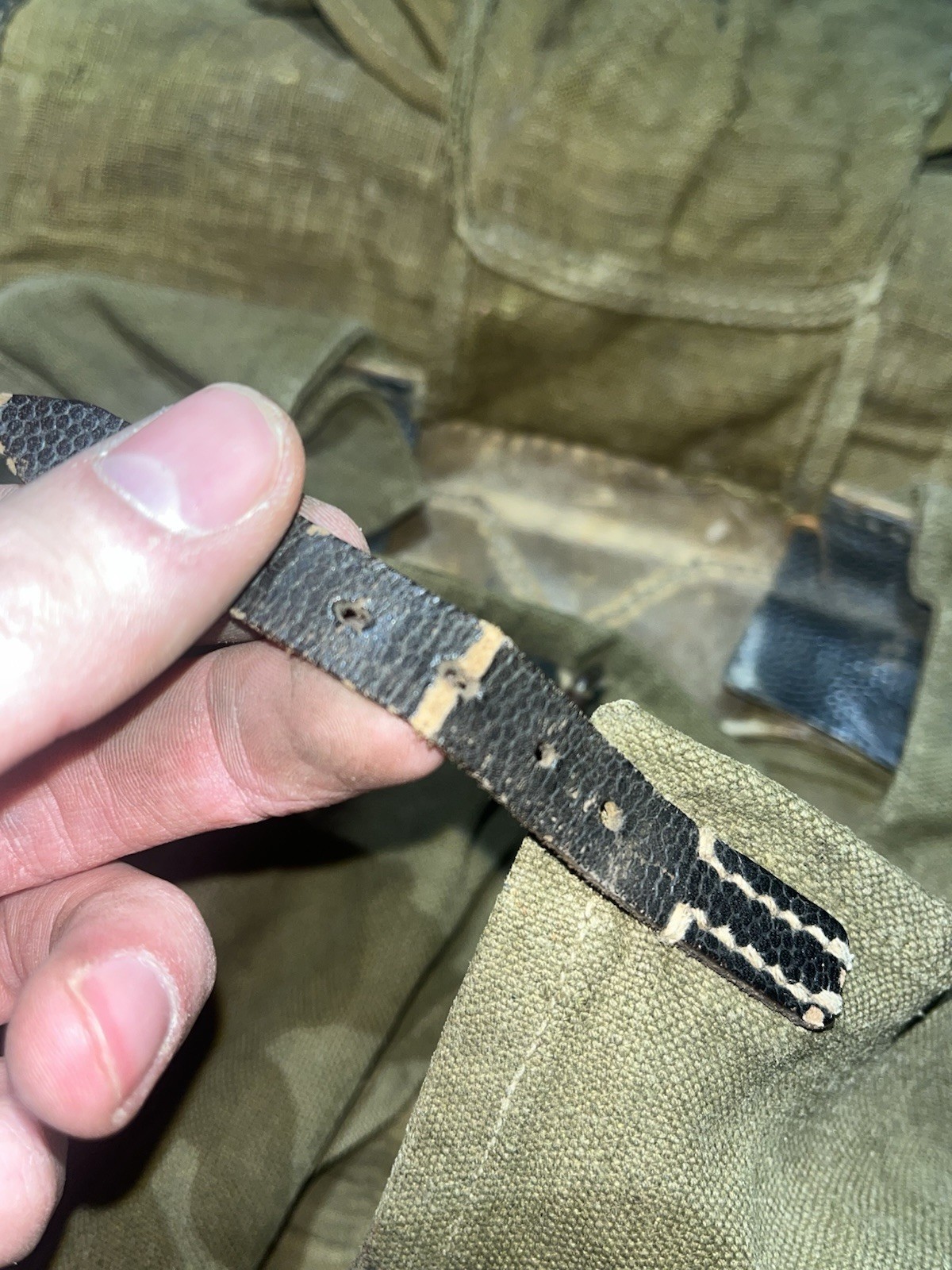 Original WW2 German Uniform M39 Pony Fur Horsehair Tornister Backpack Marked 1942 - Image 12