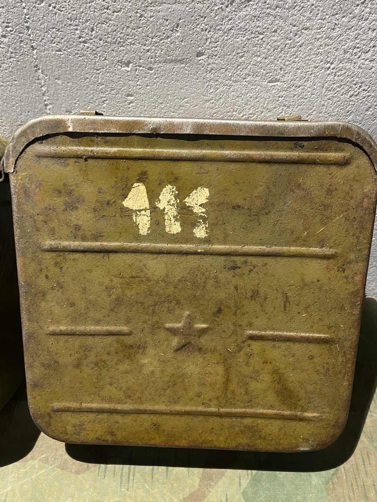 Original WW1 / WW2 Soviet Russian USSR Maxim M1910 Ammo Can 7.62X54 Poor Cond. / Defects - Image 9