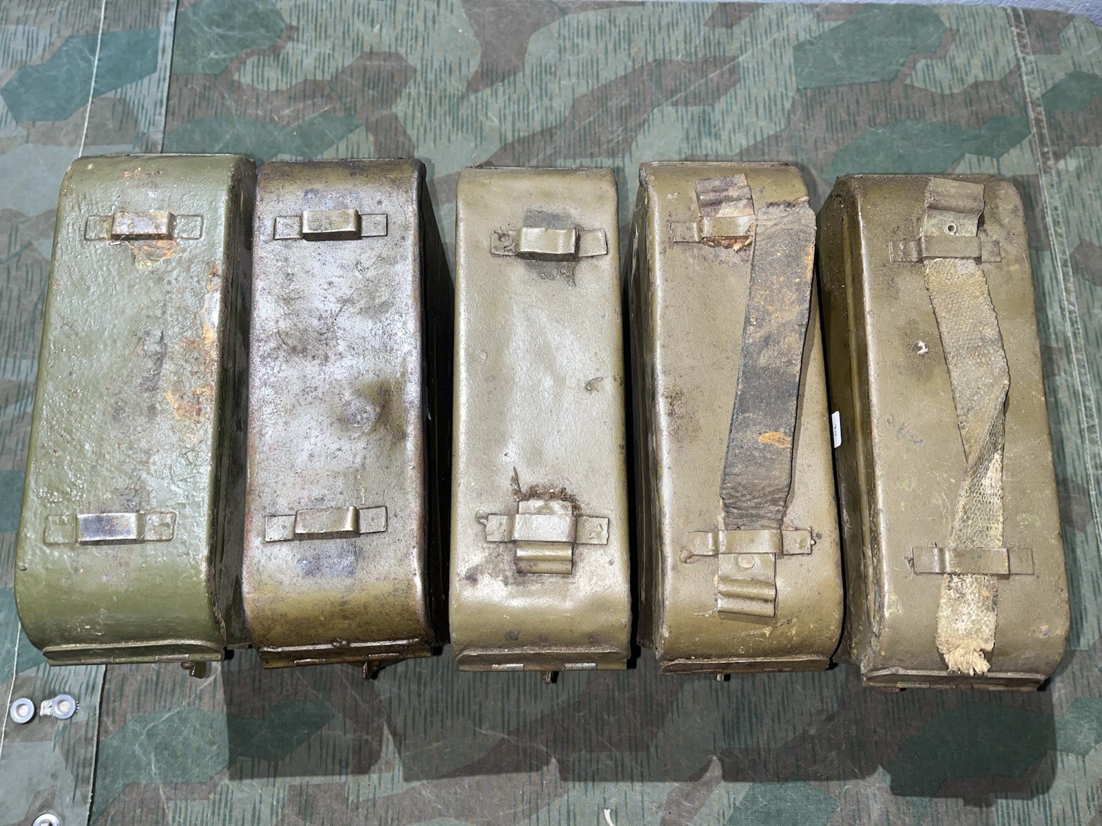 Original WW1 / WW2 Soviet Russian USSR Maxim M1910 Ammo Can 7.62X54 Poor Cond. / Defects - Image 11
