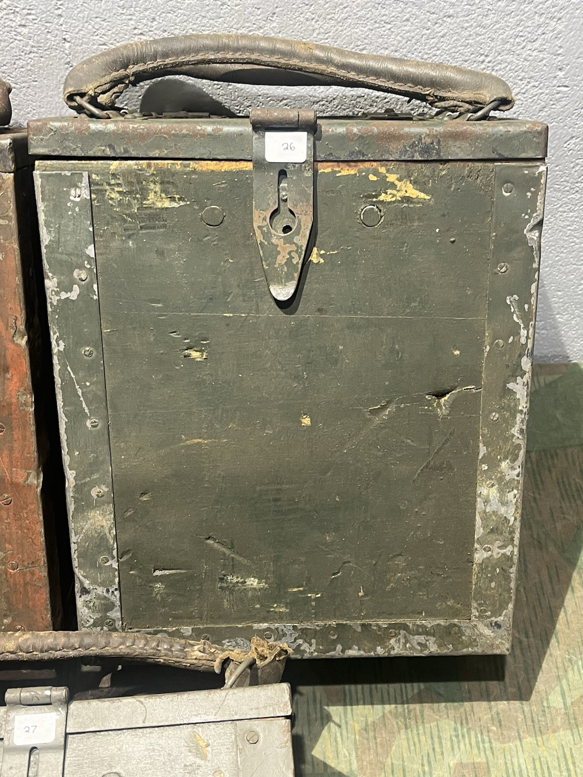 Original WW2 German / 3x Italian Breda M37 Ammo Cans Boxes Crates w/ Feed Trays - Image 6