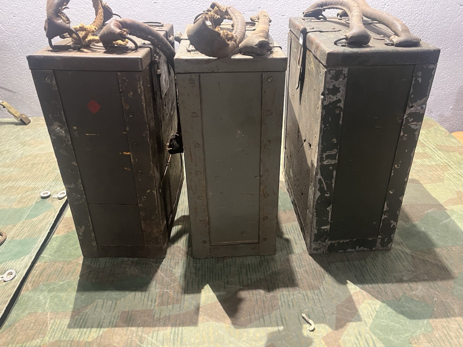 Original WW2 German / 3x Italian Breda M37 Ammo Cans Boxes Crates w/ Feed Trays - Image 12