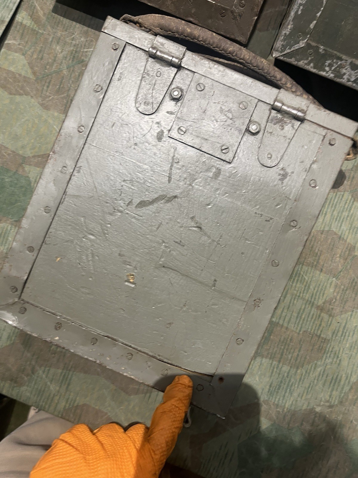 Original WW2 German / 3x Italian Breda M37 Ammo Cans Boxes Crates w/ Feed Trays - Image 16