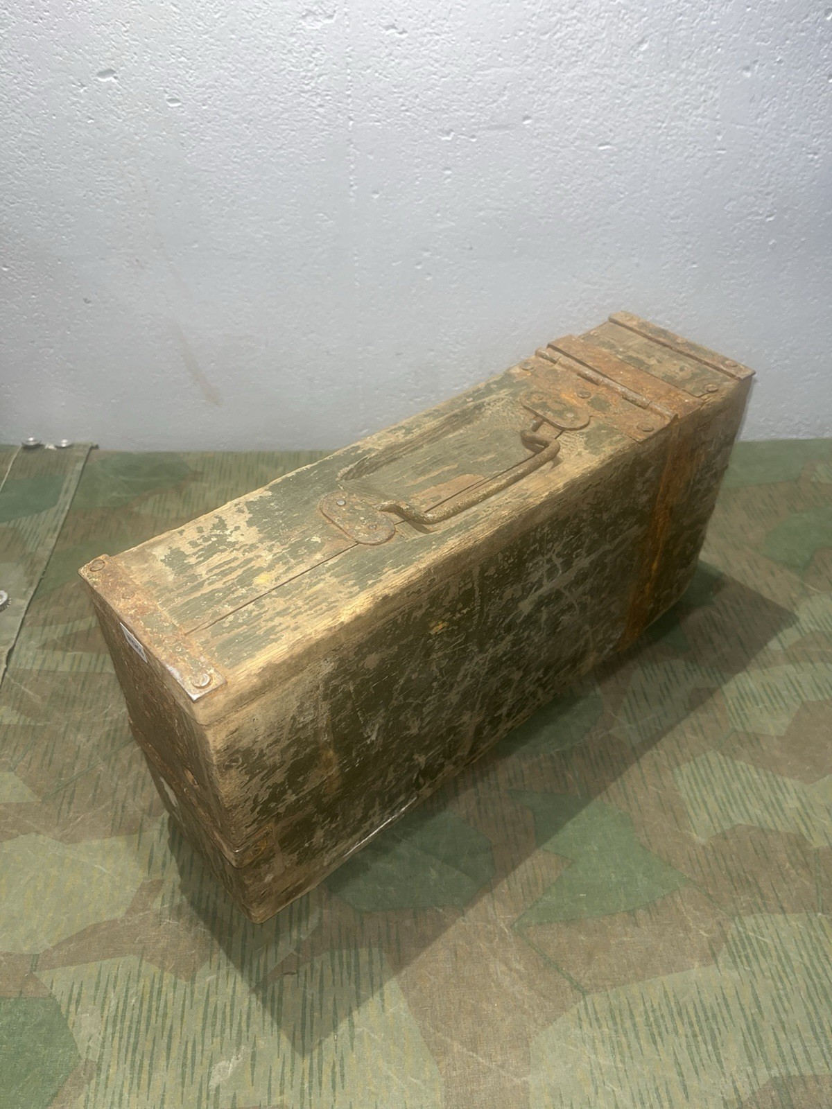Original WW1 / WW2 German Mg08/15 Maxim Wood Ammo Can