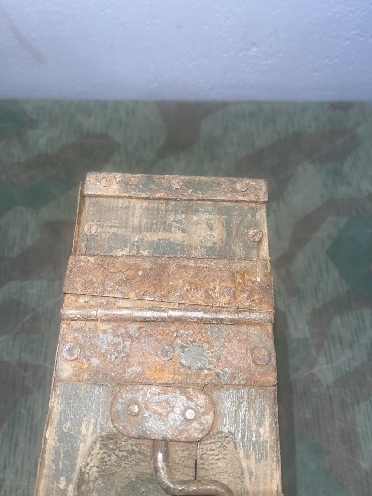 Original WW1 / WW2 German Mg08/15 Maxim Wood Ammo Can - Image 5