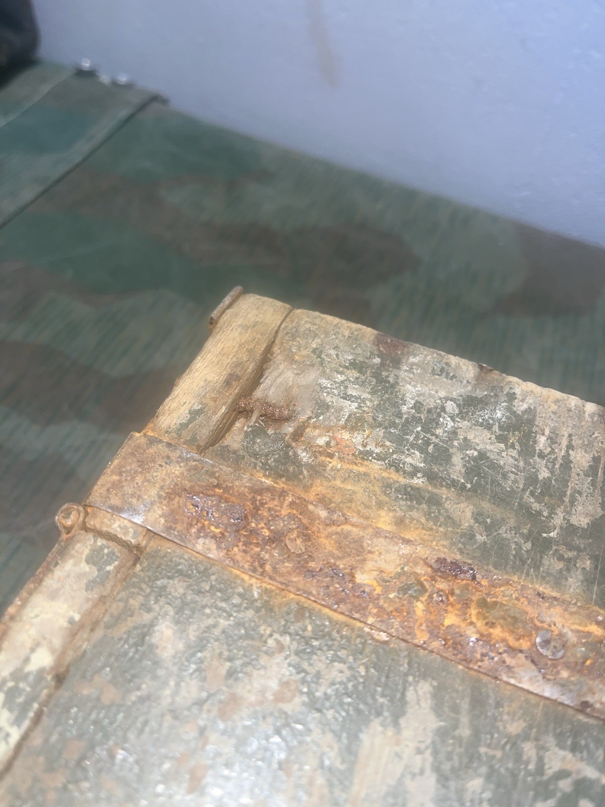 Original WW1 / WW2 German Mg08/15 Maxim Wood Ammo Can - Image 8