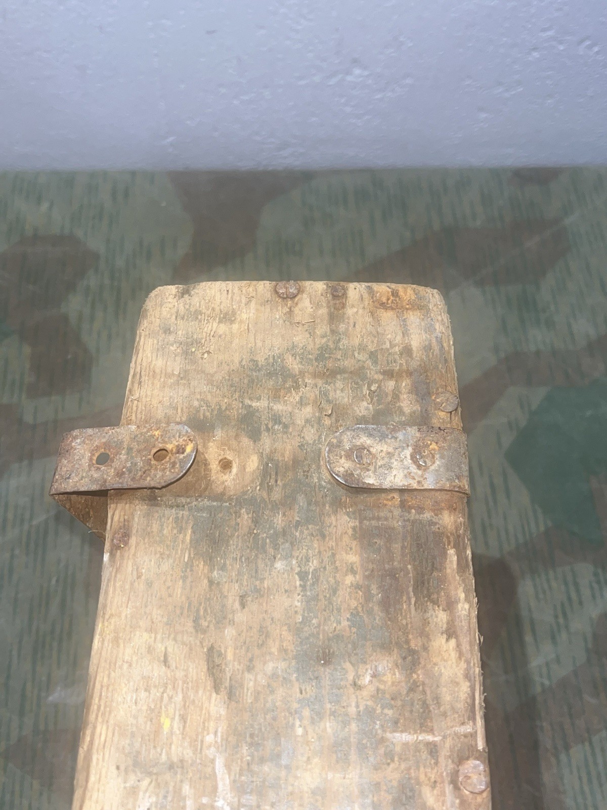 Original WW1 / WW2 German Mg08/15 Maxim Wood Ammo Can - Image 11