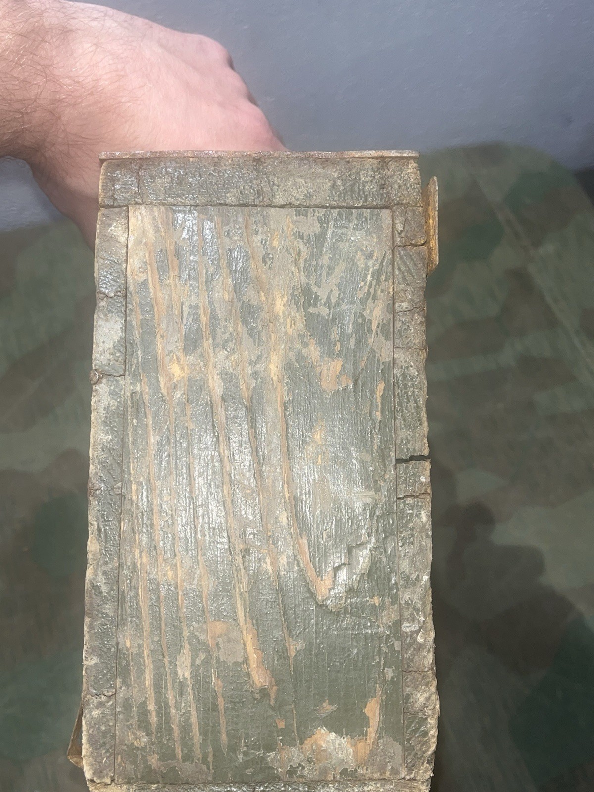 Original WW1 / WW2 German Mg08/15 Maxim Wood Ammo Can - Image 23