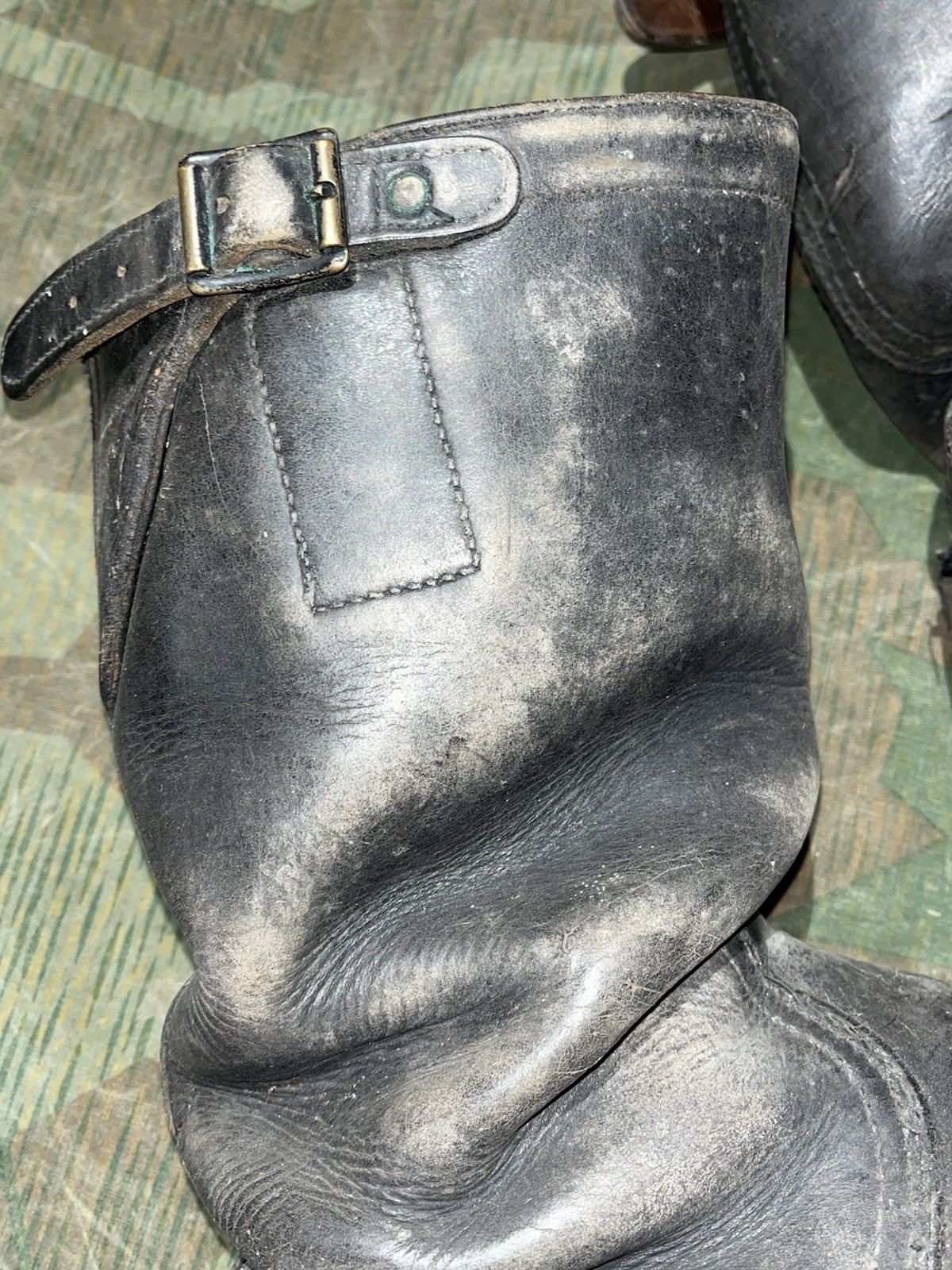 Size 10.5 Original WW2 German Uniform Combat / Marching Jack Boots - Image 8