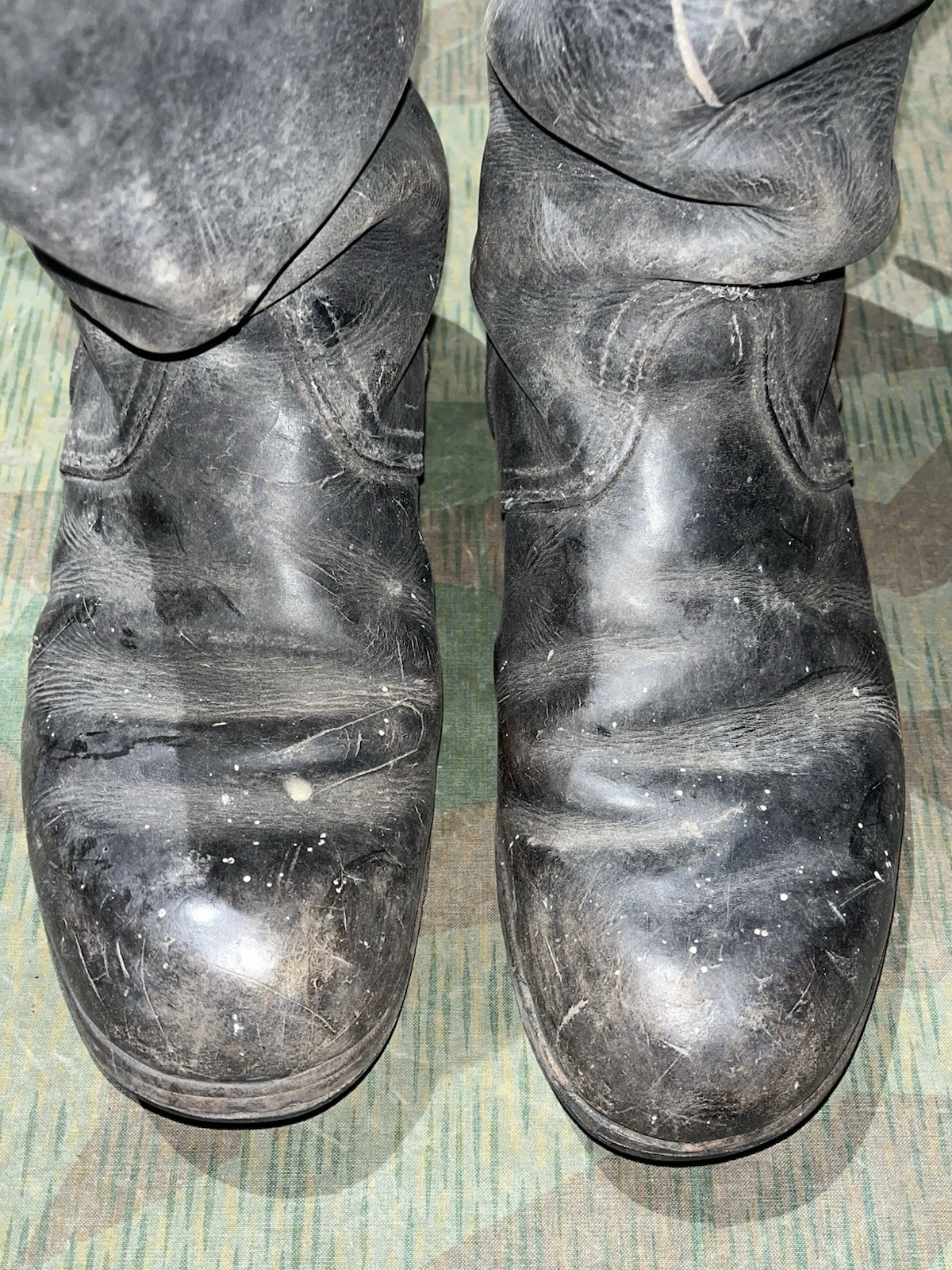 Size 10.5 Original WW2 German Uniform Combat / Marching Jack Boots - Image 12