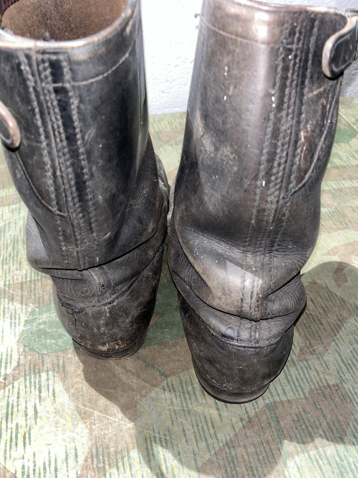 Size 10.5 Original WW2 German Uniform Combat / Marching Jack Boots - Image 13