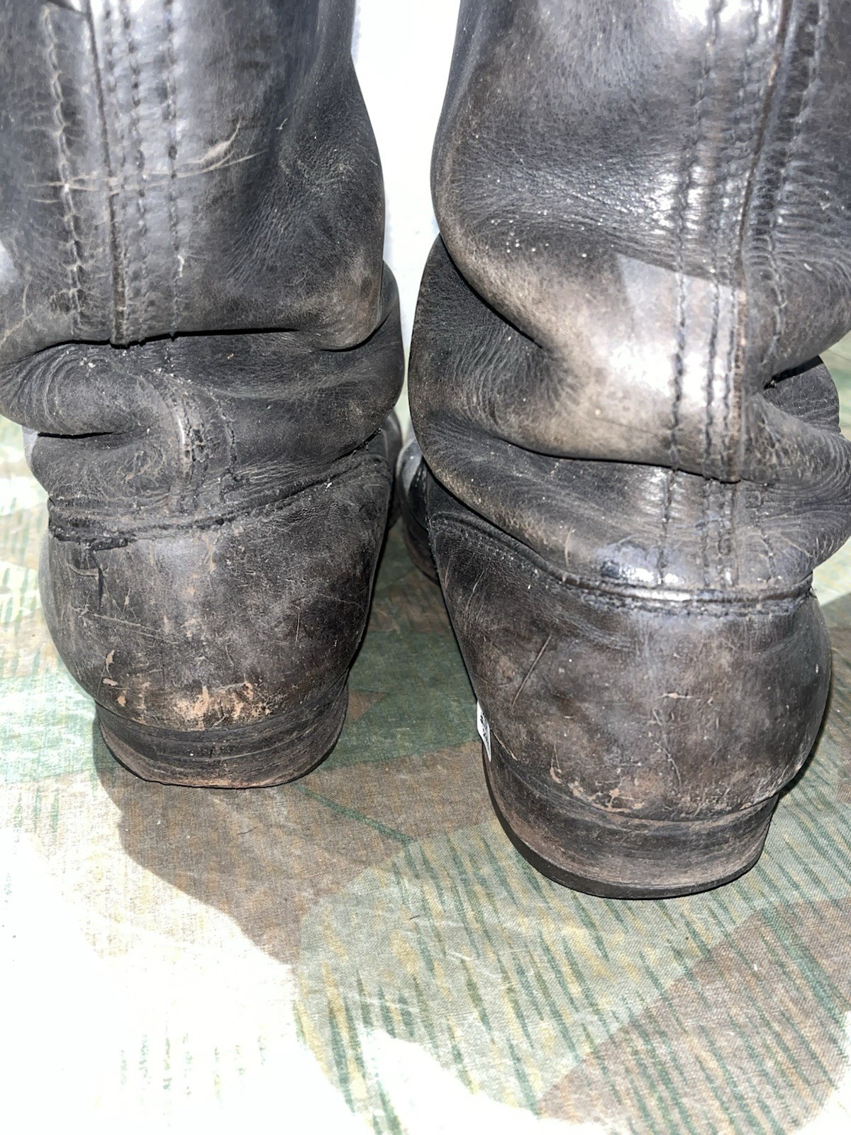 Size 10.5 Original WW2 German Uniform Combat / Marching Jack Boots - Image 14