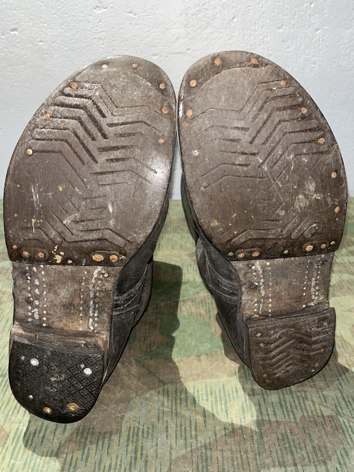 Size 10.5 Original WW2 German Uniform Combat / Marching Jack Boots - Image 19