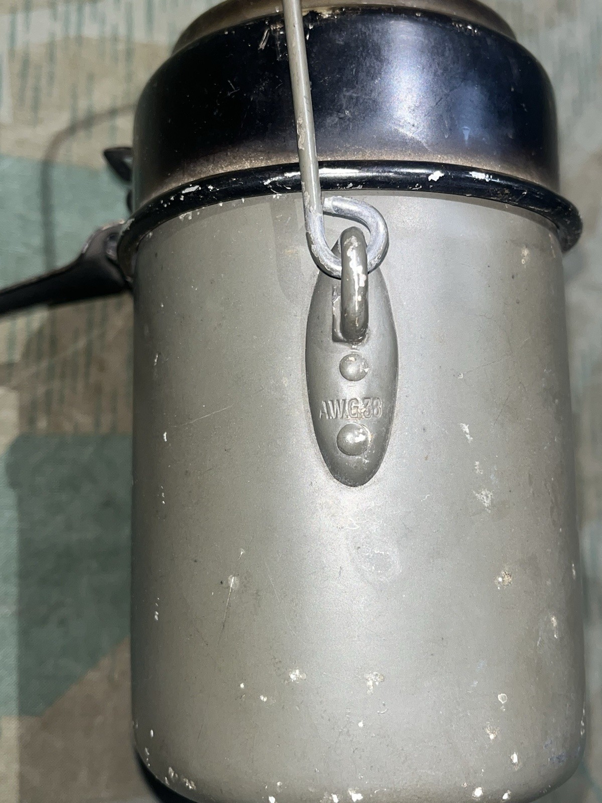 Original WW2 German M31 Mess Tin Kit Marked AWG 1938 - Image 2