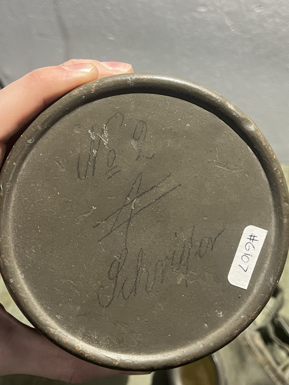 Original WW2 German GM30 Gas Mask, Filter, & Canister Marked JOHNA-G 1934 - Image 8