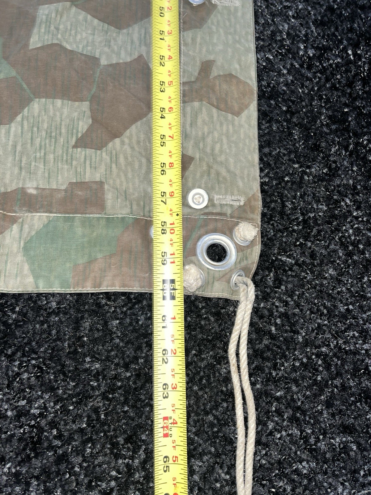 WW2 German Style Swiss Splinter Camo Zeltbahn Poncho Tent Original Used Cond. - Image 8
