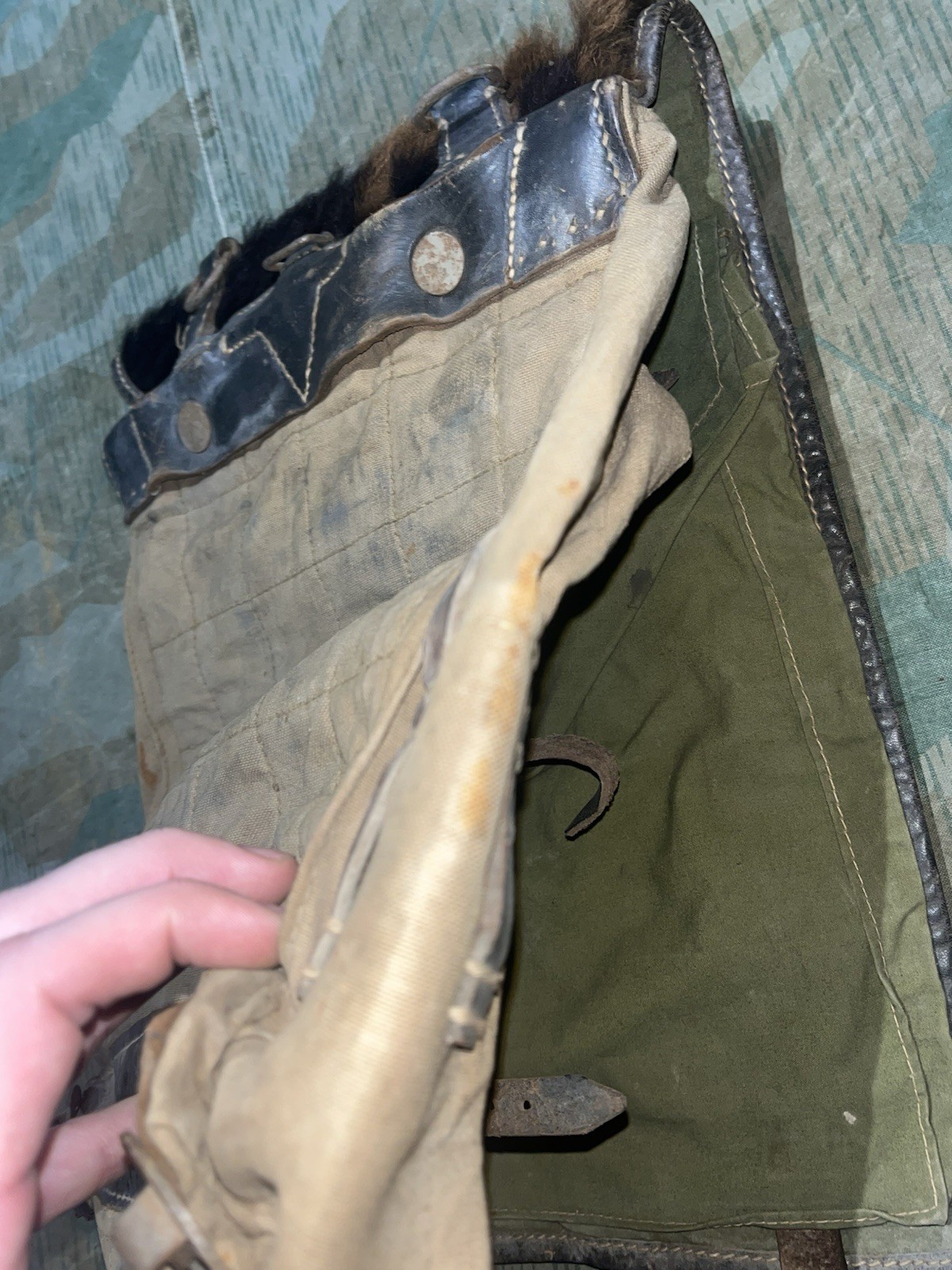 Original WW2 German Uniform M39 Pony Fur Tornister Backpack Marked RB-Nr0561/007 - Image 19