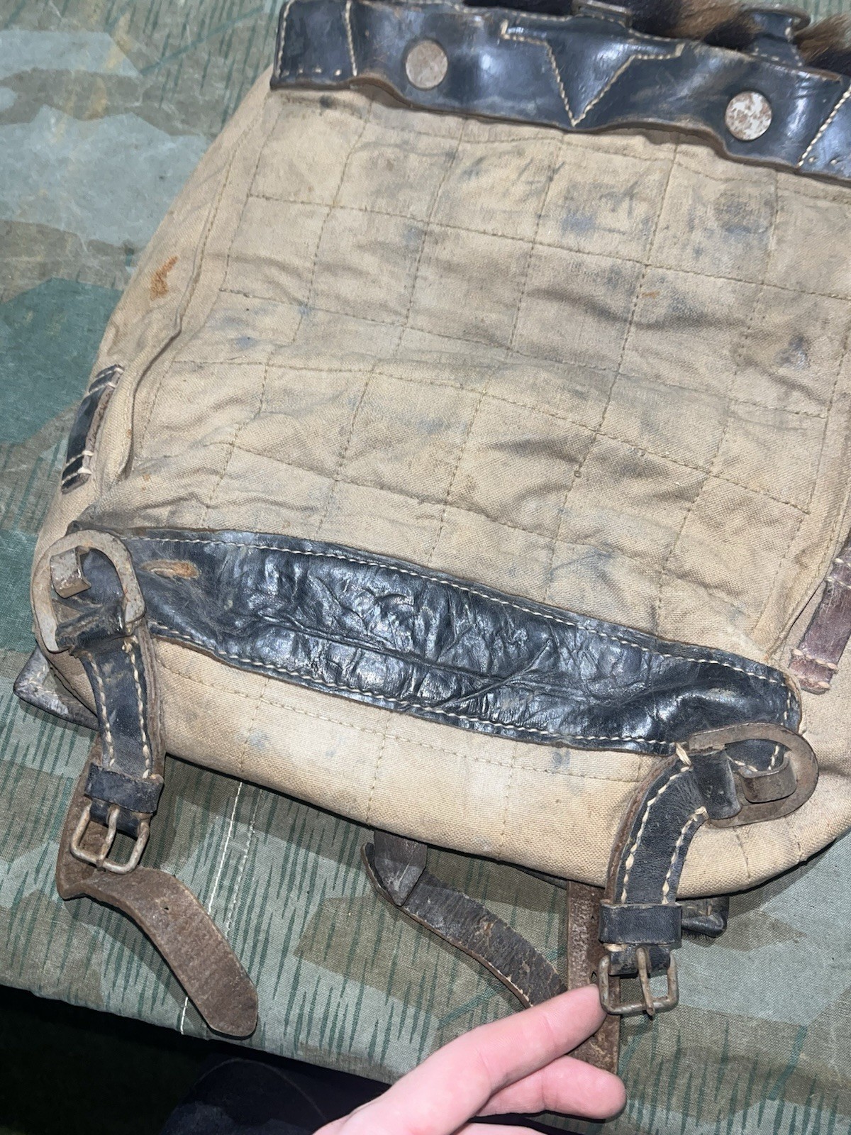 Original WW2 German Uniform M39 Pony Fur Tornister Backpack Marked RB-Nr0561/007 - Image 20