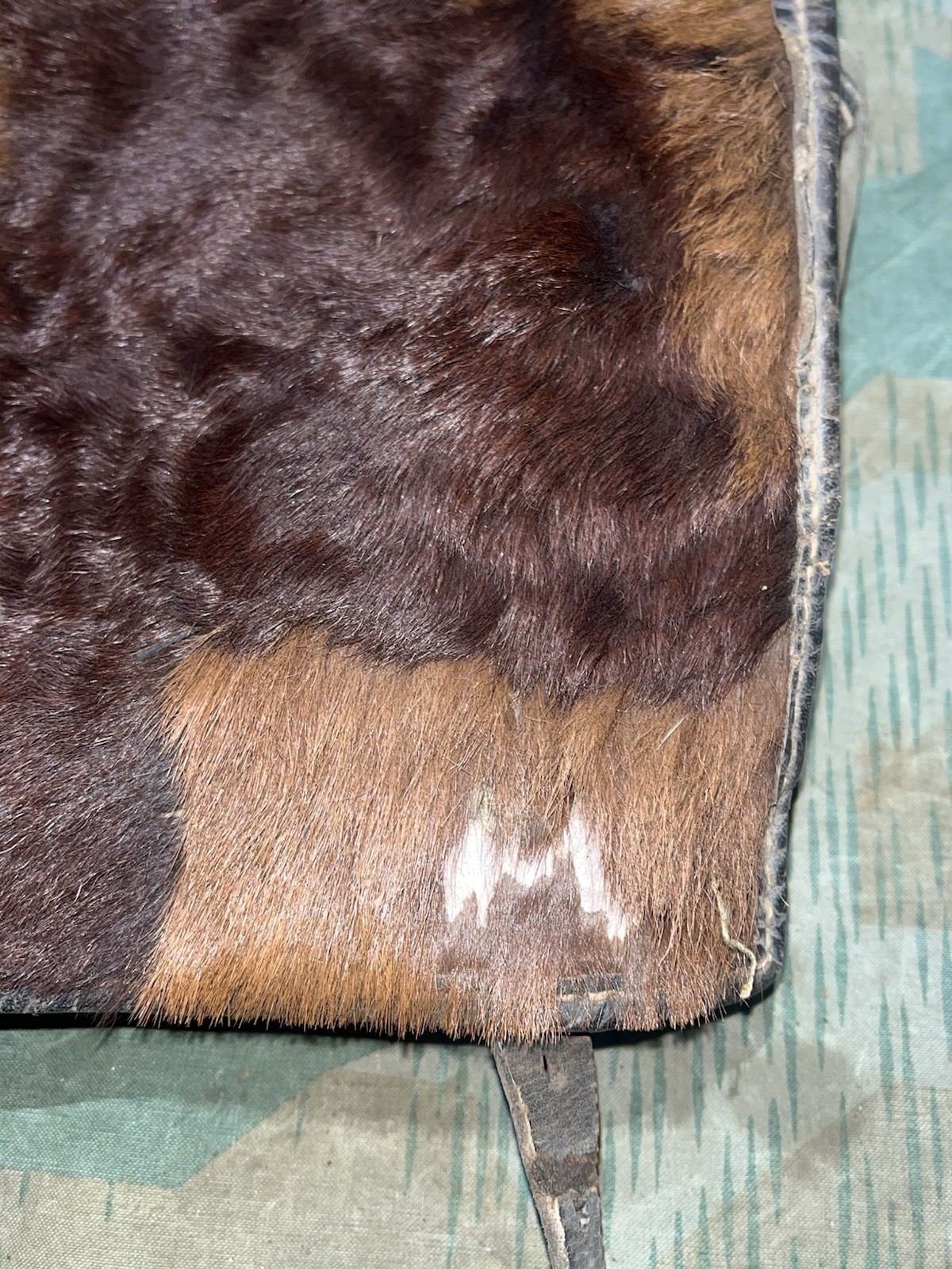 Original WW2 German Uniform M39 Pony Fur Tornister Backpack Marked 0/0783 0043 - Image 2