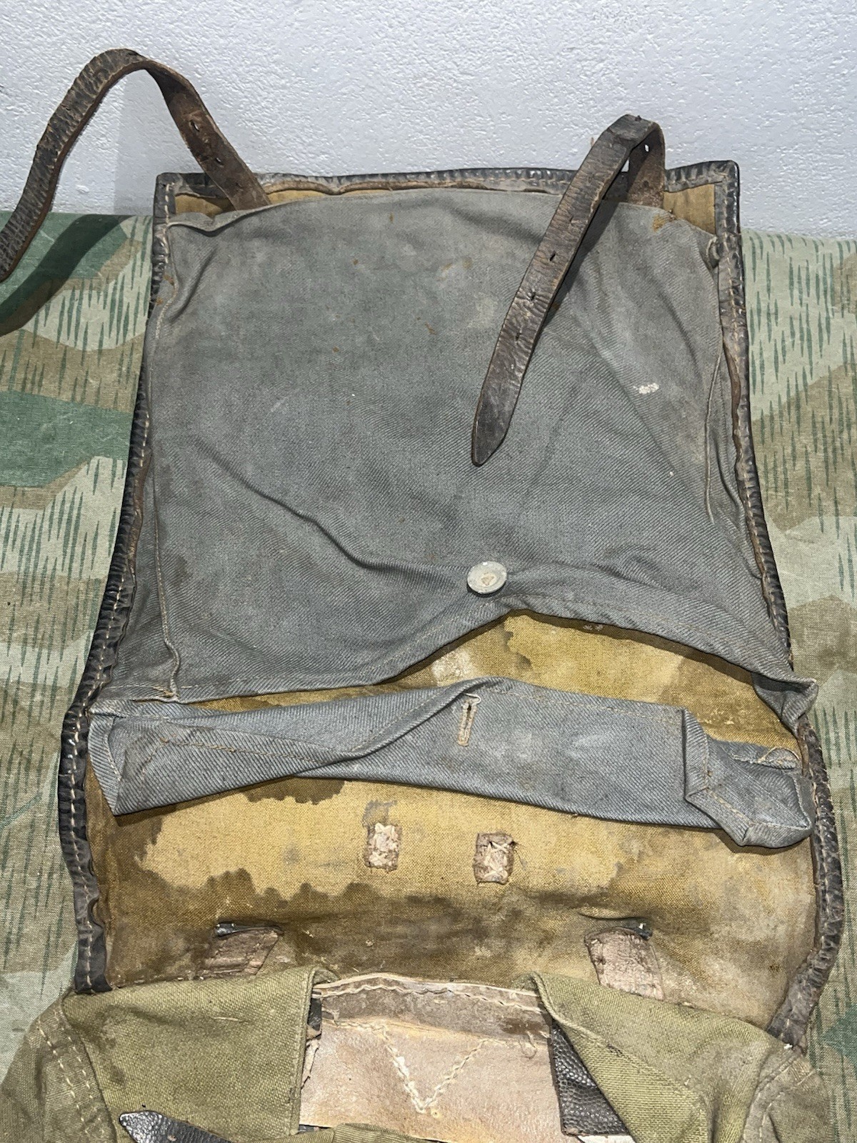 Original WW2 German Uniform M39 Pony Fur Tornister Backpack Marked 0/0783 0043 - Image 7