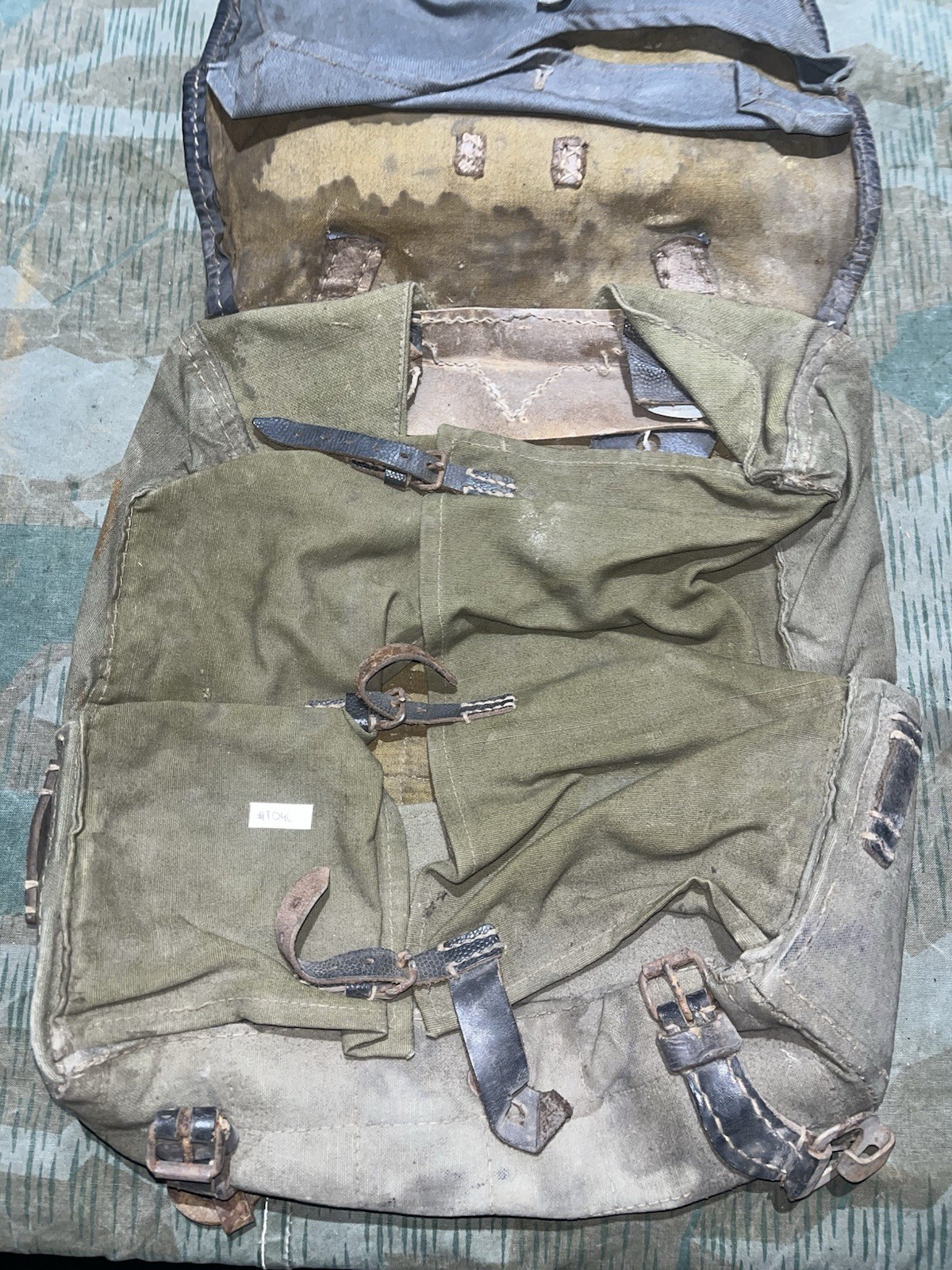 Original WW2 German Uniform M39 Pony Fur Tornister Backpack Marked 0/0783 0043 - Image 9