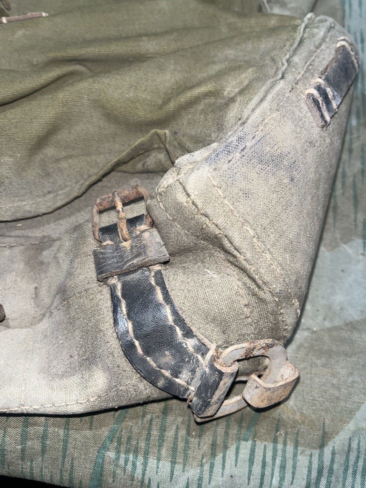 Original WW2 German Uniform M39 Pony Fur Tornister Backpack Marked 0/0783 0043 - Image 11