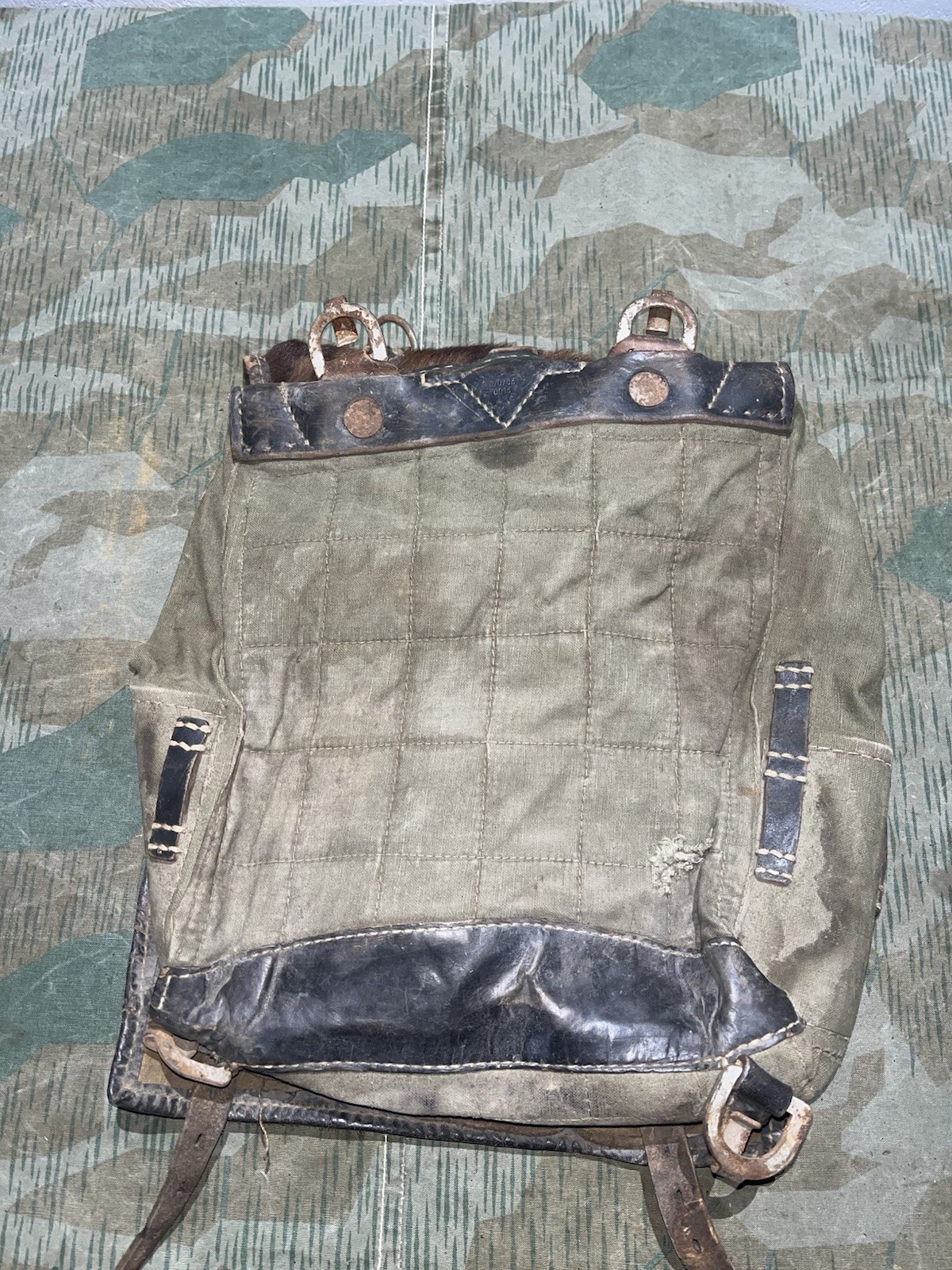 Original WW2 German Uniform M39 Pony Fur Tornister Backpack Marked 0/0783 0043 - Image 20