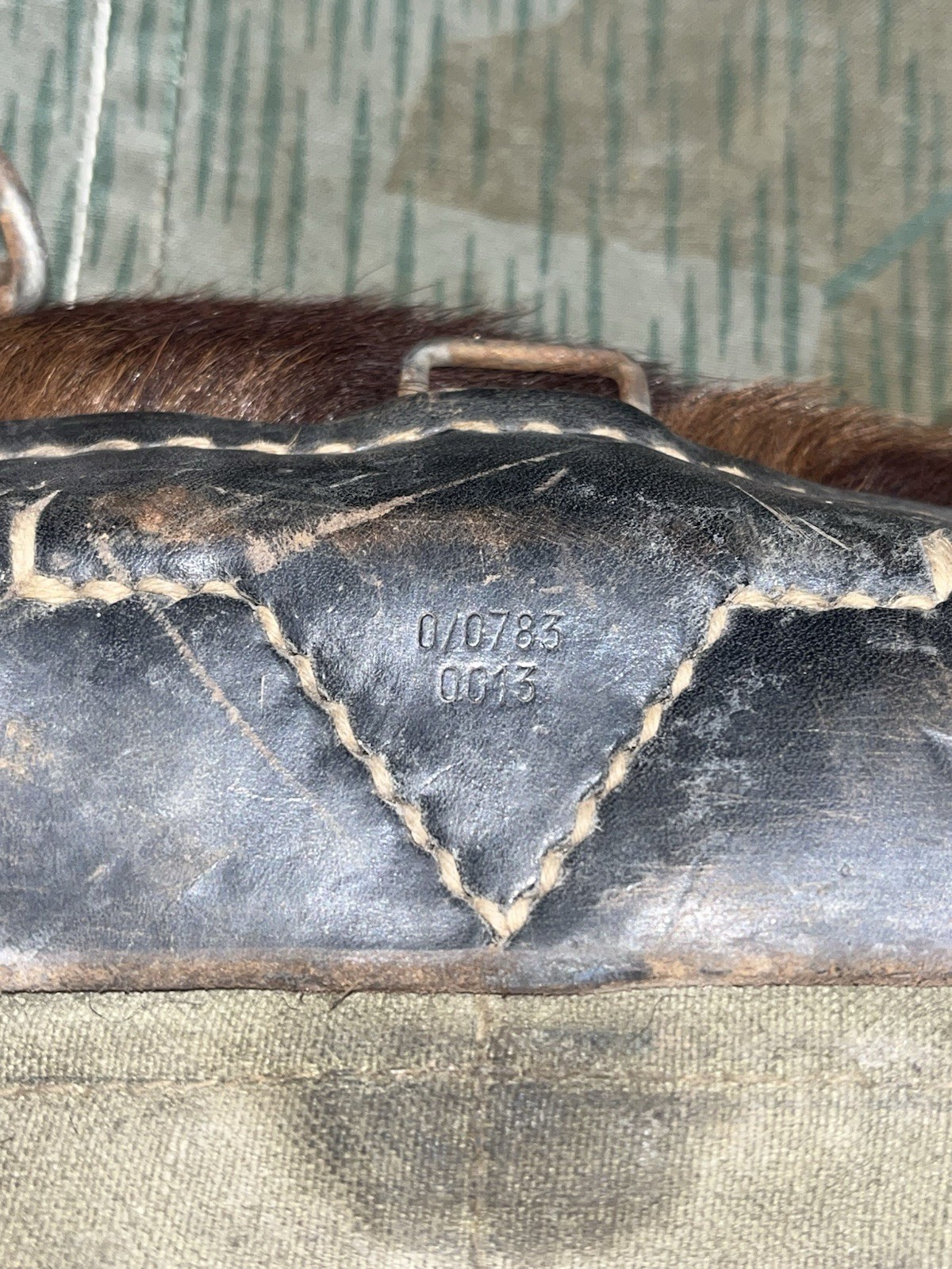 Original WW2 German Uniform M39 Pony Fur Tornister Backpack Marked 0/0783 0043 - Image 23