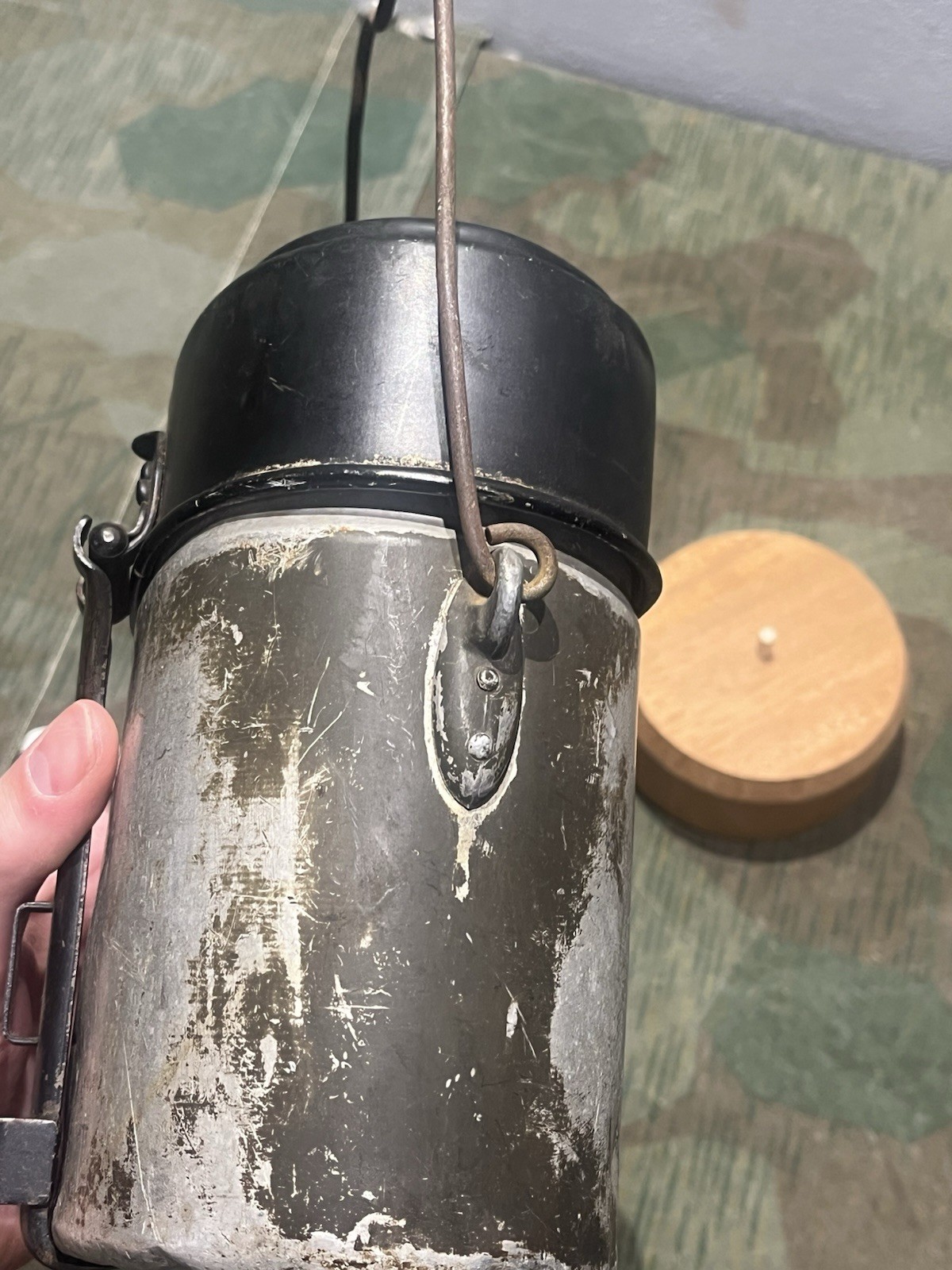 Original WW2 German M1910 Style Mess Tin Kit Marked HRE34 - Image 5