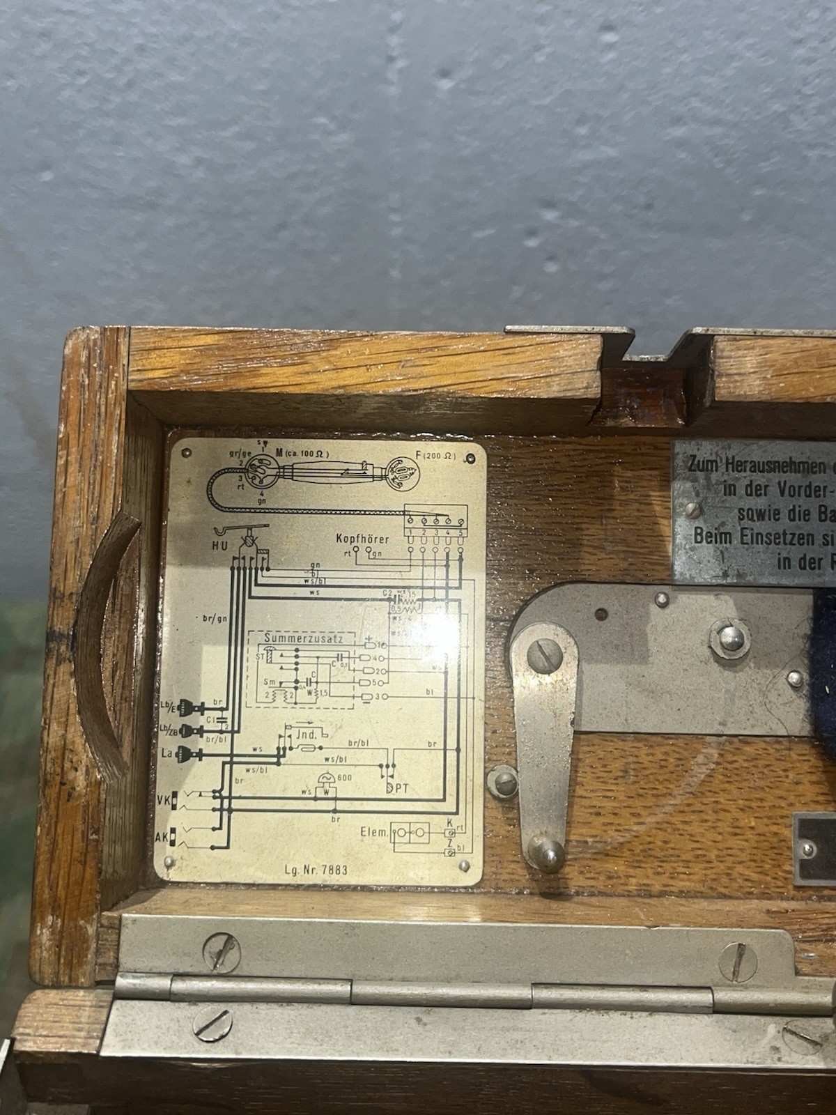 Post-WW1 / Pre-WW2 Original German Field Telephone FF26 / Precursor to FF33 - Image 4