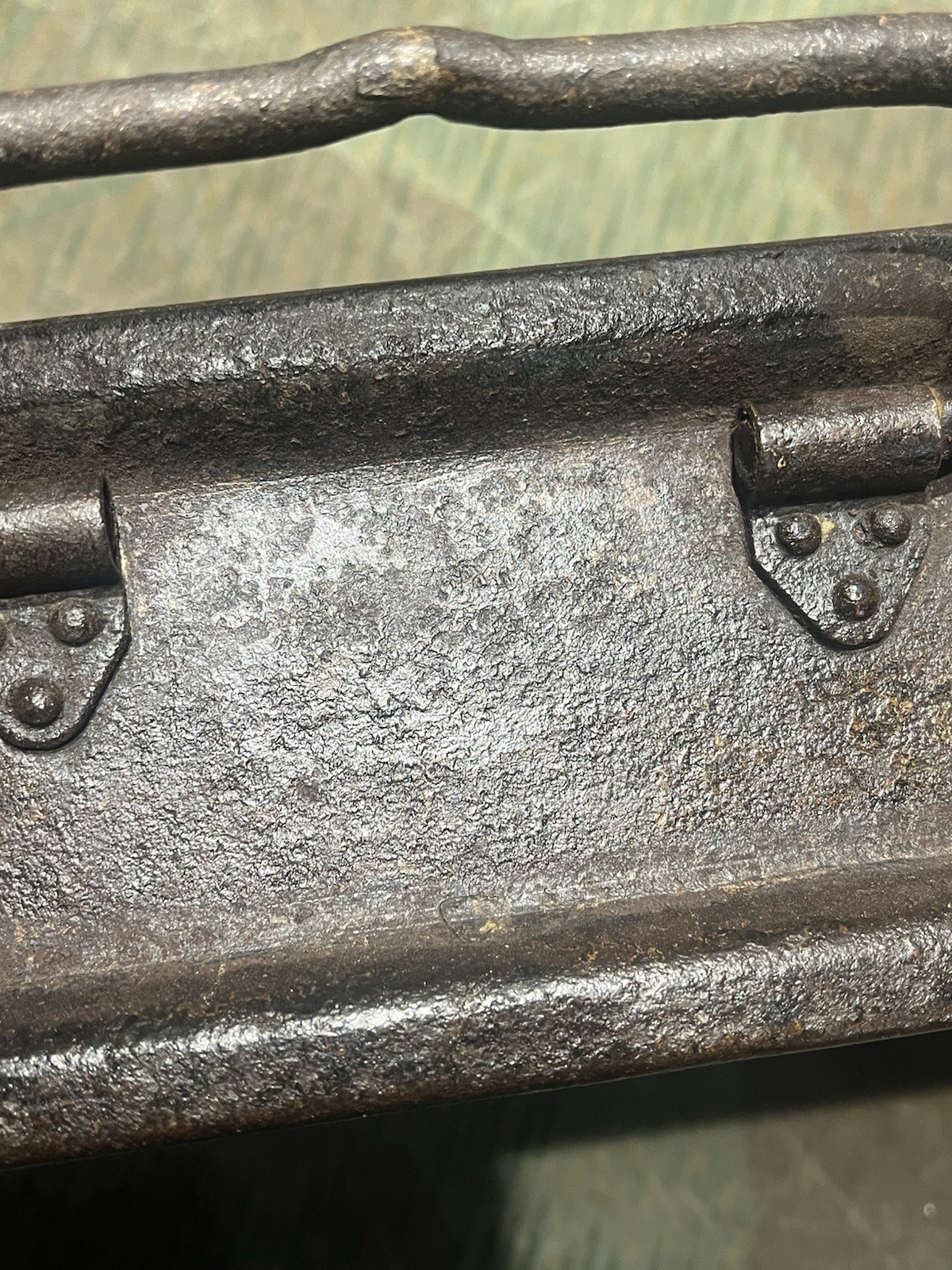 Original WW2 German Mg34 Mg42 Patronenkasten 41 Ammo Can OG Paint - Image 5