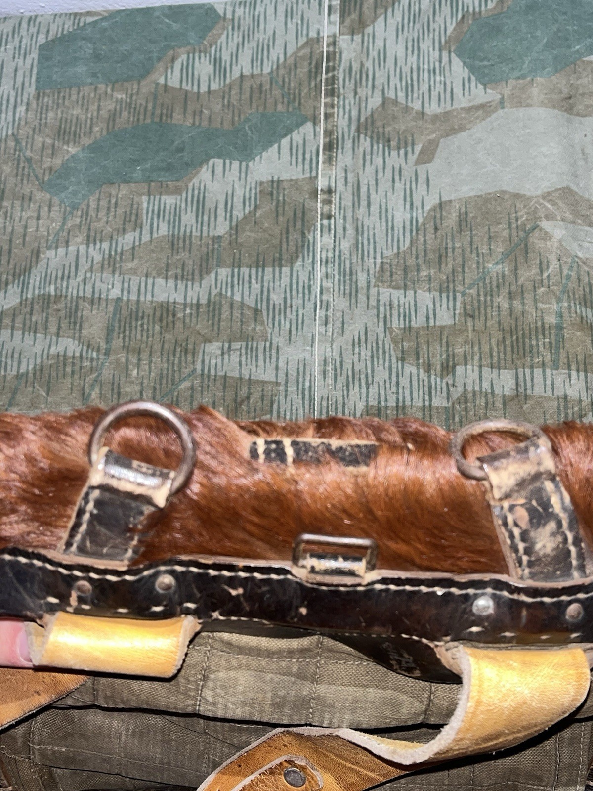 Original WW2 German Uniform M39 Pony Fur Tornister Backpack Marked ayo 42 - Image 5
