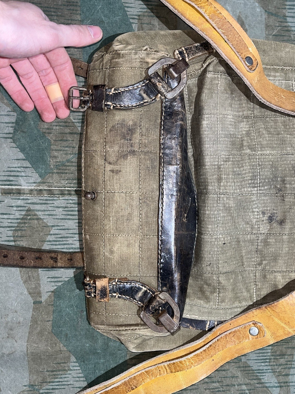 Original WW2 German Uniform M39 Pony Fur Tornister Backpack Marked ayo 42 - Image 10