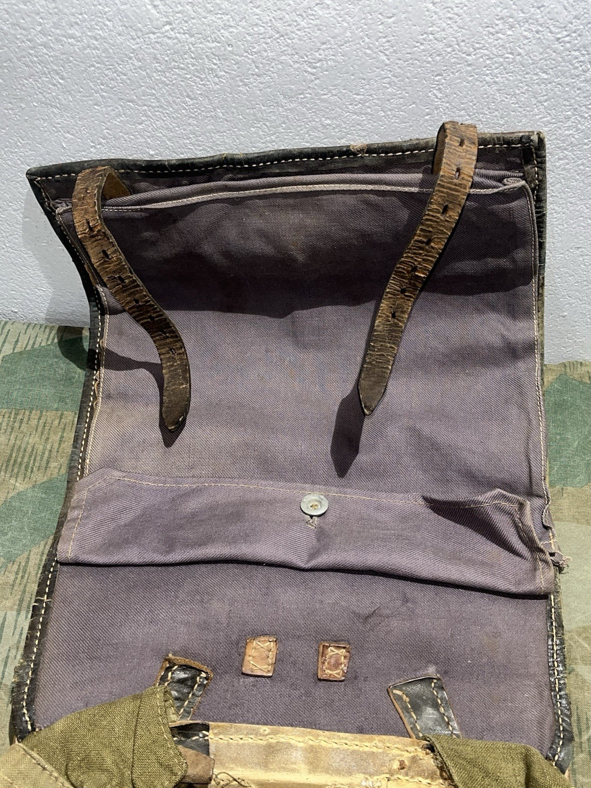 Original WW2 German Uniform M39 Pony Fur Tornister Backpack Marked ayo 42 - Image 12