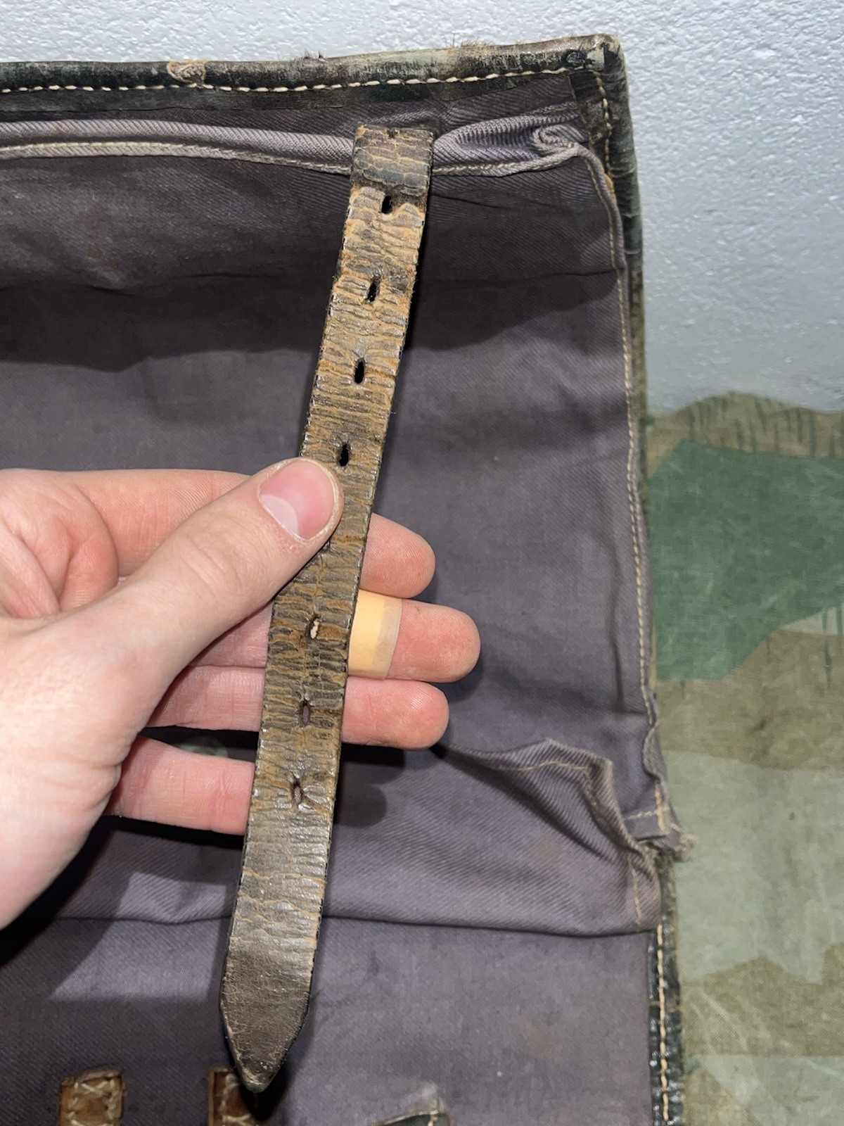 Original WW2 German Uniform M39 Pony Fur Tornister Backpack Marked ayo 42 - Image 14