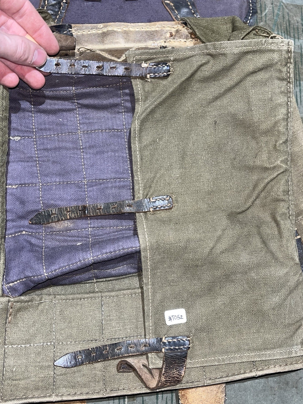 Original WW2 German Uniform M39 Pony Fur Tornister Backpack Marked ayo 42 - Image 17